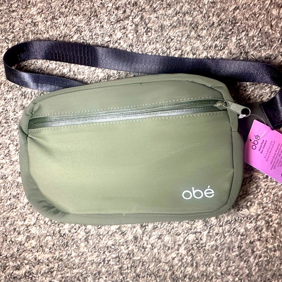 obe Handbags - NWT Obe  nylon waist Fanny pack Olive Green